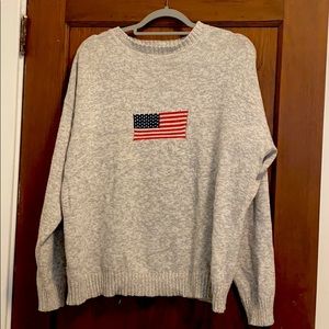 Cotton Club Vintage American Flag CrewNeck Sweater